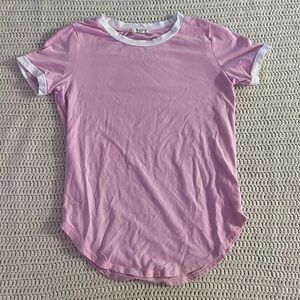 Heart & Hips pink collared shirt